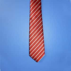 Red & Silver Striped Standard Tie
