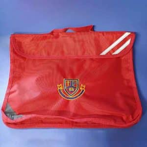 Printed Red Book Bag - Hand Carry
