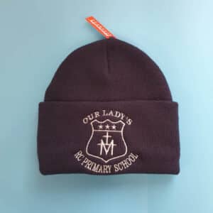 Embroidered Our Lady's Beanie Hat