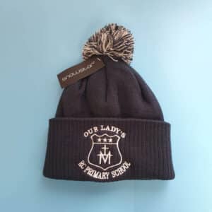 Embroidered Our Lady's Pom Hat
